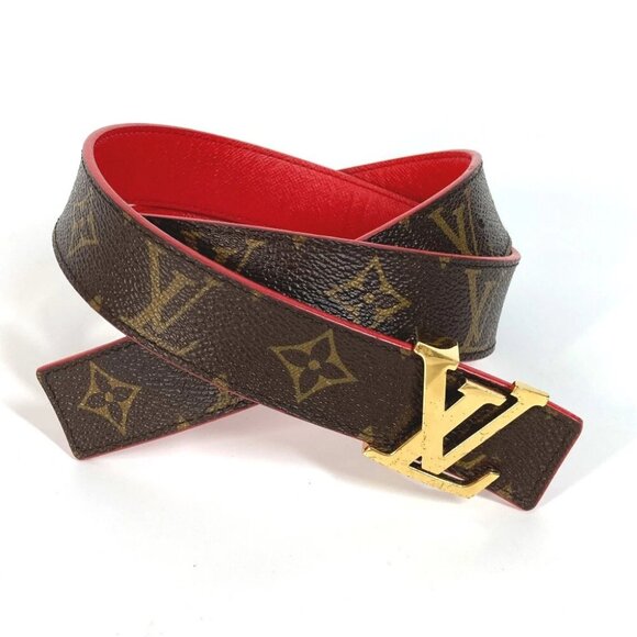 LOUIS VUITTON Monogram Ceinture LV Initial 30MM Reversible belt - Picture 1 of 8